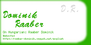 dominik raaber business card